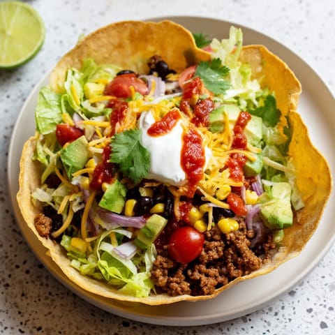 Taco Salad Tortilla Bowl
