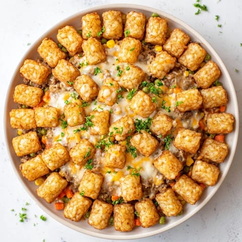 Tater Tot Ground Beef Casserole