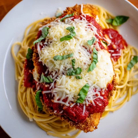 Crispy Chicken Parmesan Pasta