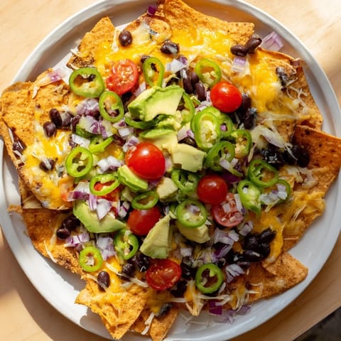 Crispy tortilla chips cheese