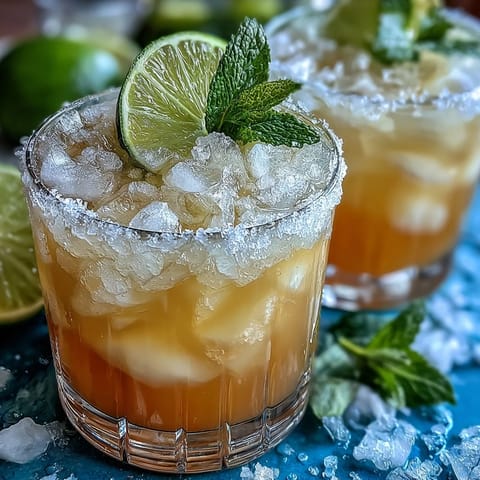 Refreshing non-alcoholic margarita mocktail featuring zesty lime and orange, sparkling water, and festive salted rim for Cinco de Mayo celebrations.