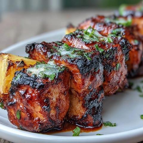 Grilled Chicken Al Pastor Skewers