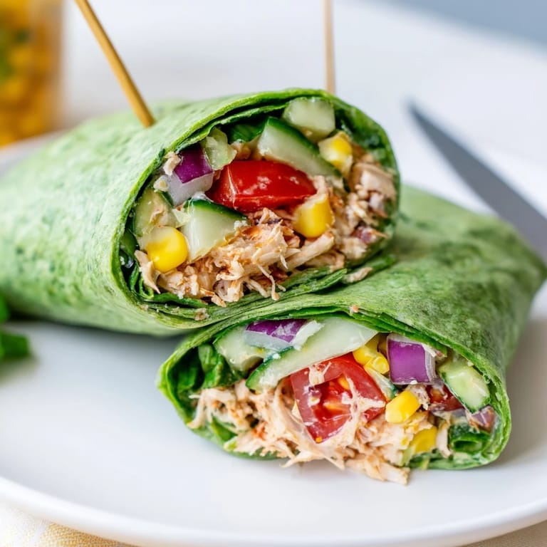 The grilled BBQ chicken salad wrap served on a rustic plate with extra lime wedges for squeezing.