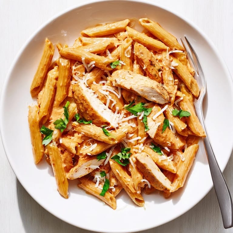 Steaming bowl of homemade Honey Chipotle Chicken Pasta features tender chicken pieces, bright lime wedge, and extra Parmesan for a spicy-sweet dinner.