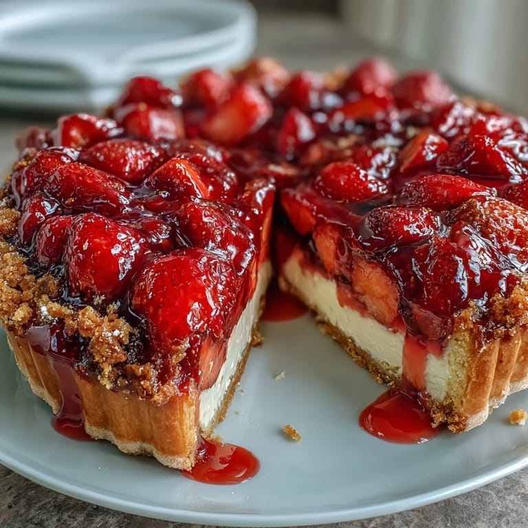 Juicy fresh strawberries atop creamy frangipane filling in a free-form rustic tart.  