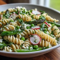 Spring Pasta Lemon Radish Salad