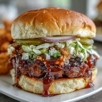 Juicy smash burger sliders with crispy edges, melty American cheese, and tangy secret sauce, perfect for Memorial Day BBQ celebrations.  